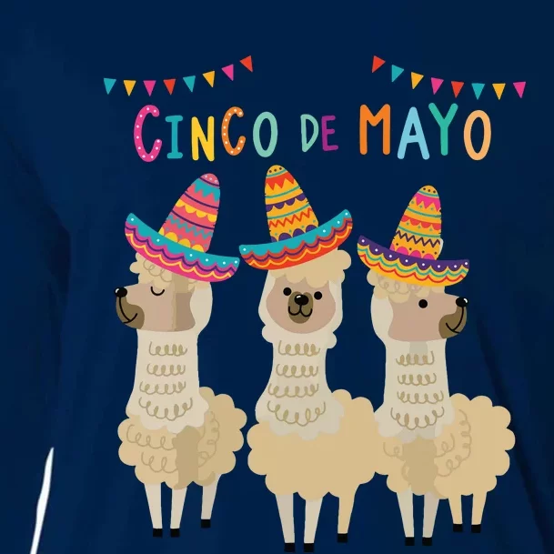 Divertido Cinco De Mayo Llama No ProbLlama Mexican 5th May Cooling Performance Long Sleeve Crew