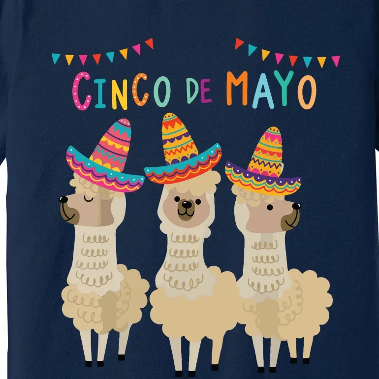 Divertido Cinco De Mayo Llama No ProbLlama Mexican 5th May Premium T-Shirt