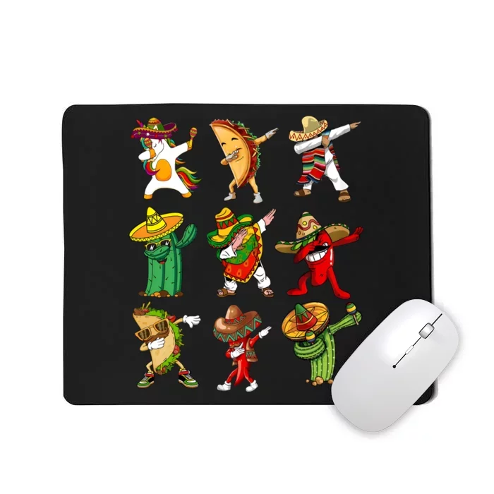 Dabbing Cinco De Mayo Mexican Festival Mousepad