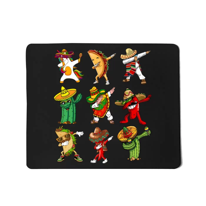 Dabbing Cinco De Mayo Mexican Festival Mousepad