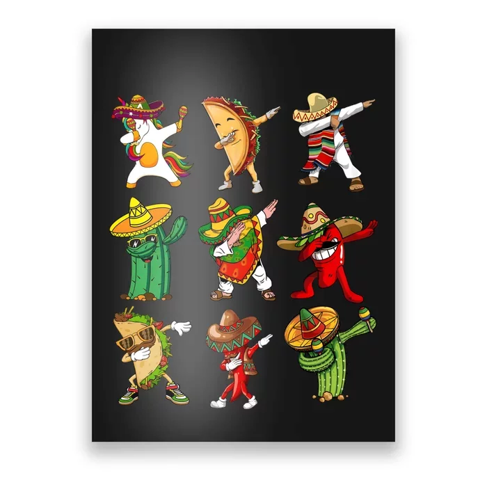 Dabbing Cinco De Mayo Mexican Festival Poster