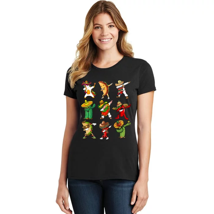 Dabbing Cinco De Mayo Mexican Festival Women's T-Shirt