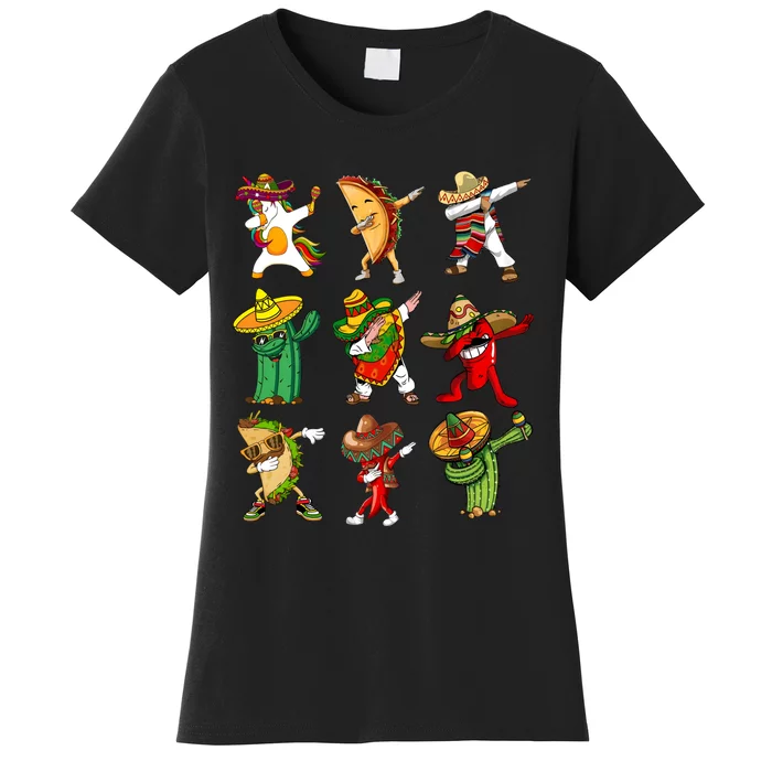 Dabbing Cinco De Mayo Mexican Festival Women's T-Shirt