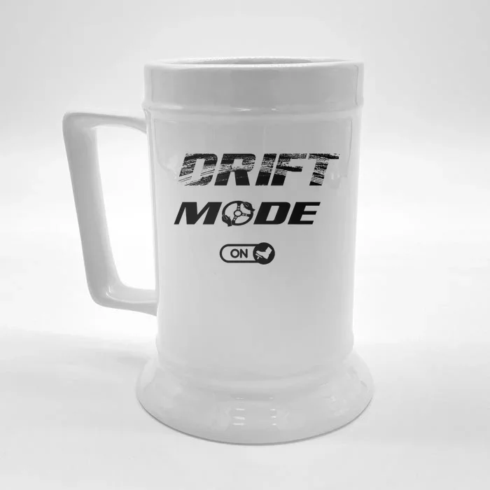 Drifting Cars Drift Mode On Auto Racing Mechanic Cool Gift Front & Back Beer Stein