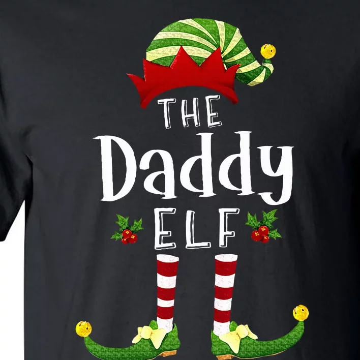 Daddy Christmas Elf Matching Pajama XMas Party Tall T-Shirt