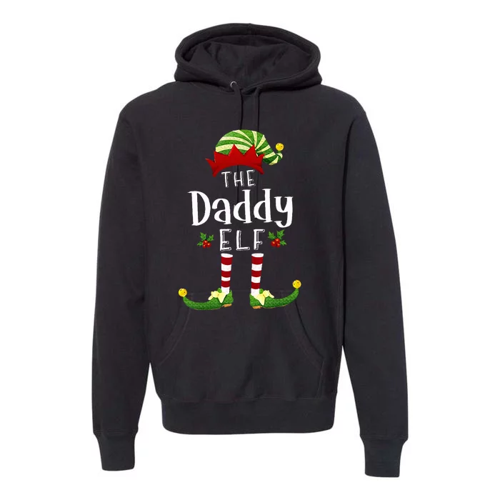 Daddy Christmas Elf Matching Pajama XMas Party Premium Hoodie