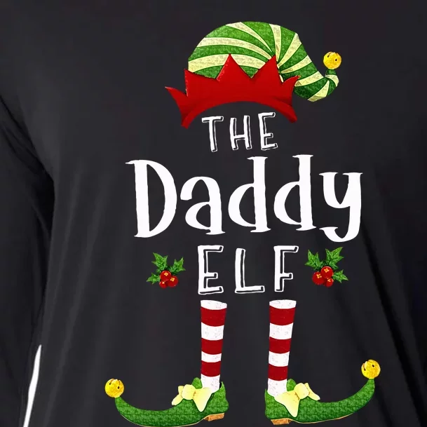 Daddy Christmas Elf Matching Pajama XMas Party Cooling Performance Long Sleeve Crew