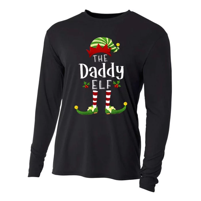 Daddy Christmas Elf Matching Pajama XMas Party Cooling Performance Long Sleeve Crew