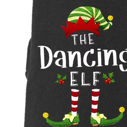 Dancing Christmas Elf Matching Pajama XMas Party Doggie 3-End Fleece Hoodie