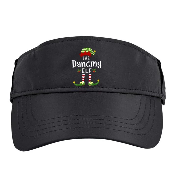 Dancing Christmas Elf Matching Pajama XMas Party Adult Drive Performance Visor