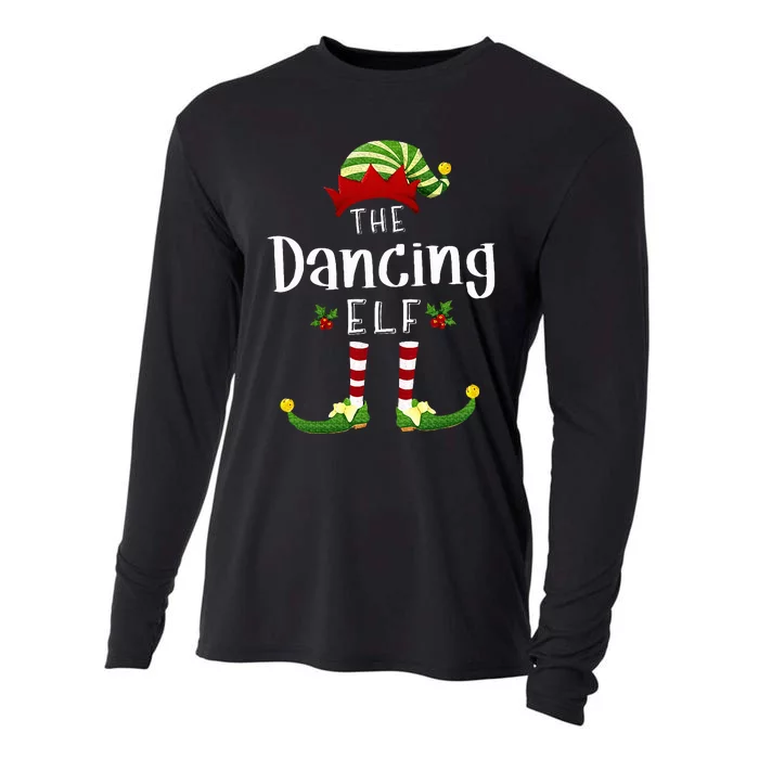 Dancing Christmas Elf Matching Pajama XMas Party Cooling Performance Long Sleeve Crew