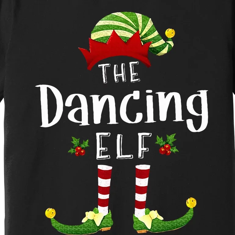 Dancing Christmas Elf Matching Pajama XMas Party Premium T-Shirt