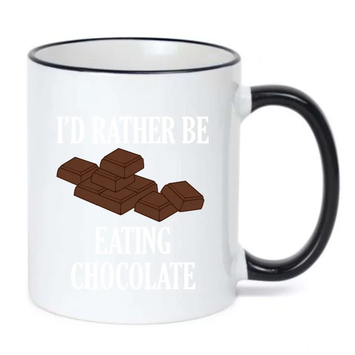 Delicious Chocolate Eating Funny Saying Chocolatier Gift Black Color Changing Mug