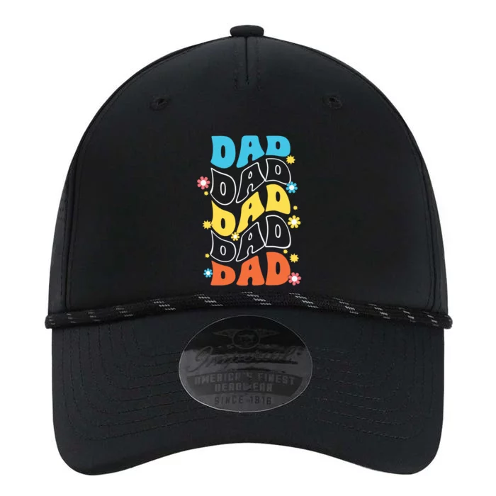 Dad Colorful Floral Retro Hippie Performance The Dyno Cap