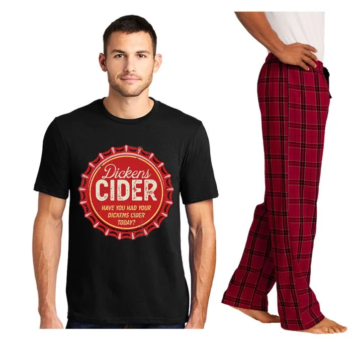 Dickens Cider Fun Bottle Top Pun Design Cheeky Innuendo Pajama Set