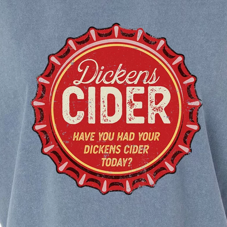 Dickens Cider Fun Bottle Top Pun Design Cheeky Innuendo Garment-Dyed Women's Muscle Tee