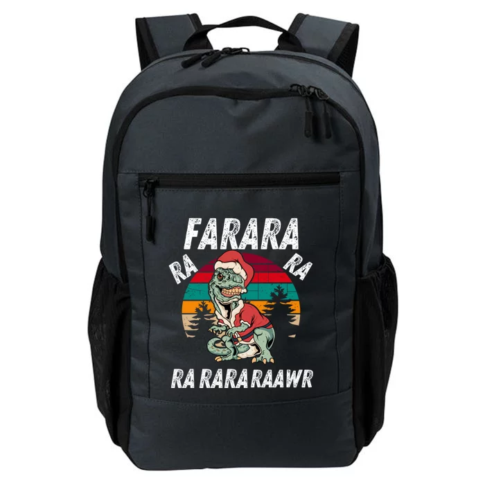 Dinosaur Christmas Fa Ra Rawr Tree Rex Xmas Funny Cute Gift Daily Commute Backpack