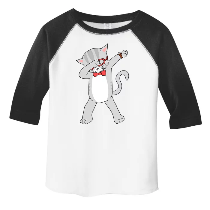 Dabbing Cat Funny Dab Gift Cat Toddler Fine Jersey T-Shirt