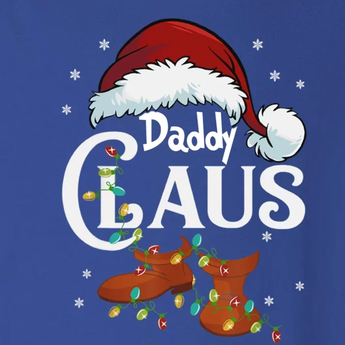 Daddy Claus Funny Christmas Lights Santa Hat Costume Cute Gift Toddler Long Sleeve Shirt