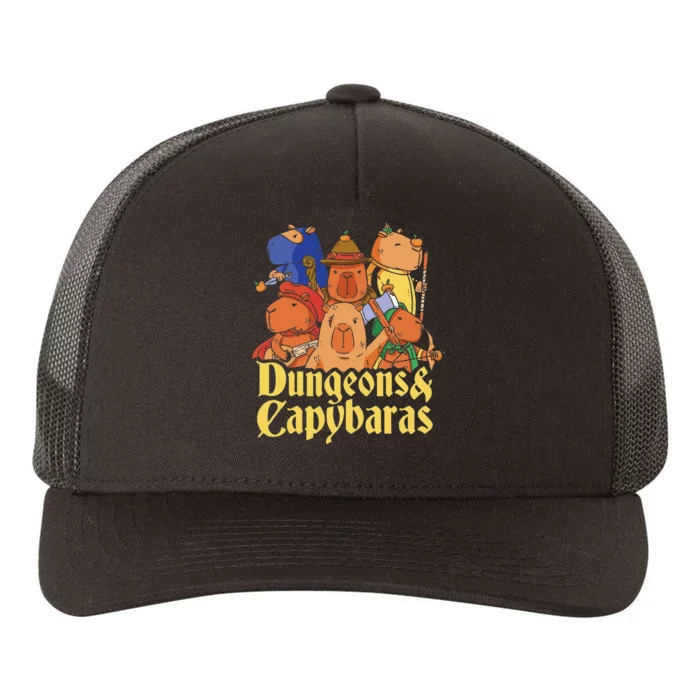 Dungeons & Capybaras Funny Capybara Lover Yupoong Adult 5-Panel Trucker Hat