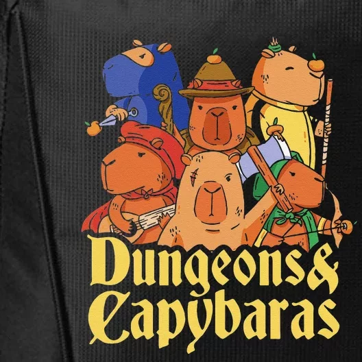 Dungeons & Capybaras Funny Capybara Lover City Backpack