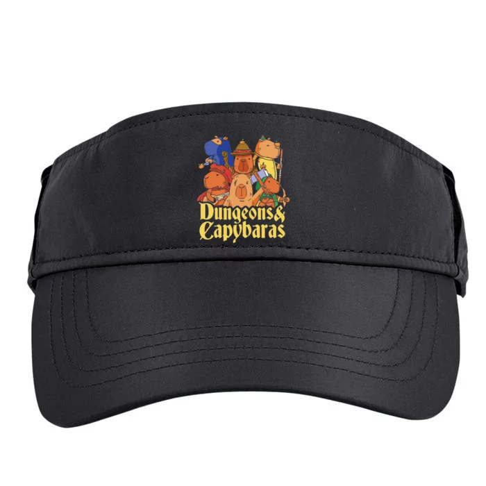 Dungeons & Capybaras Funny Capybara Lover Adult Drive Performance Visor