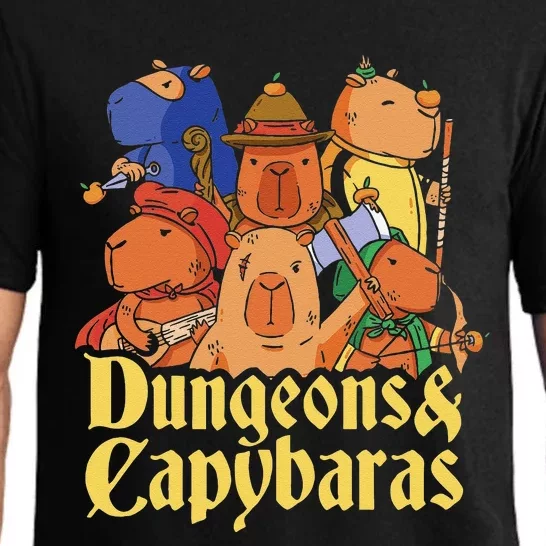 Dungeons & Capybaras Funny Capybara Lover Pajama Set