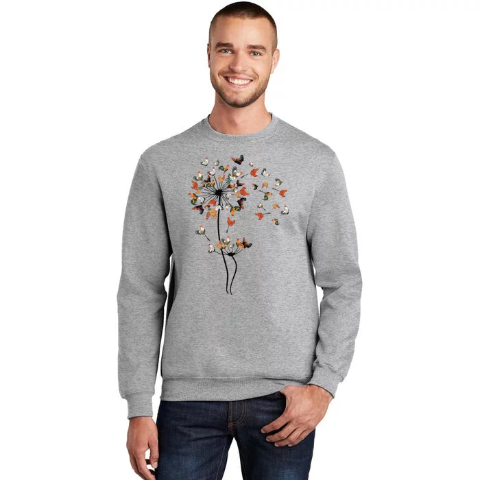 Dandelion Chicken Flower Tall Sweatshirt