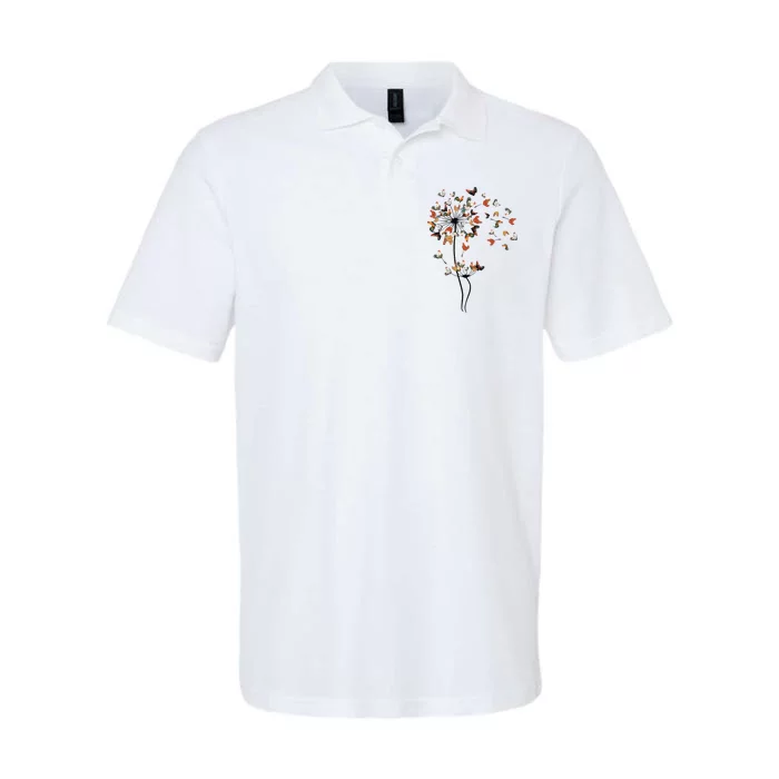 Dandelion Chicken Flower Softstyle Adult Sport Polo