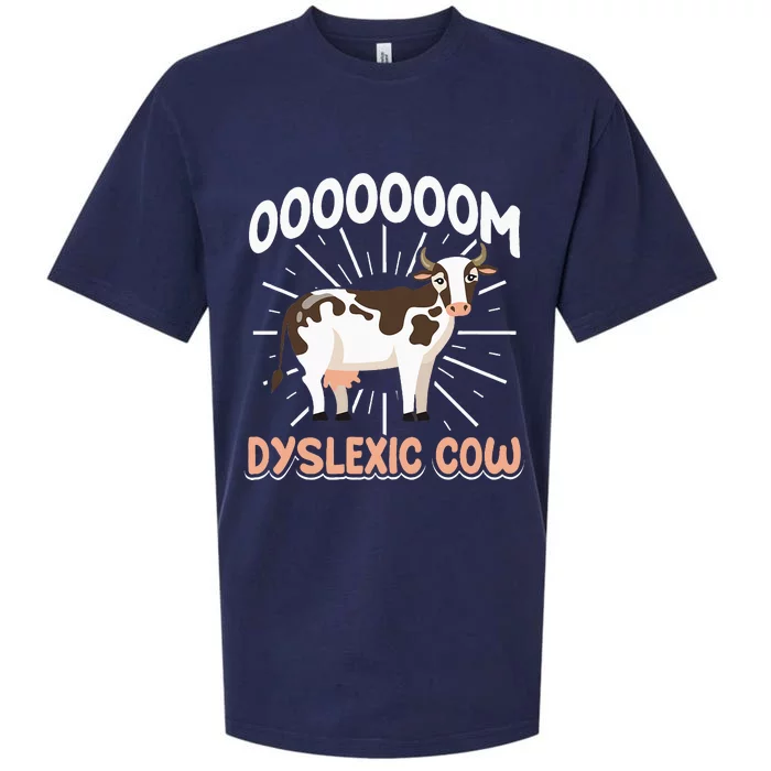 Dyslexic Cow Funny Dyslexia Sueded Cloud Jersey T-Shirt