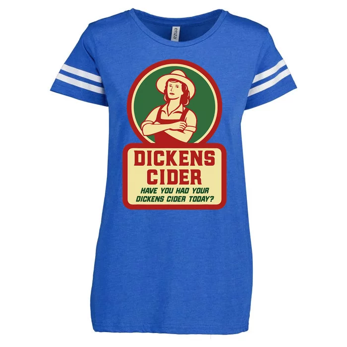 Dickens Cider Fun And Cheeky Innuendo Double Entendre Pun Enza Ladies Jersey Football T-Shirt