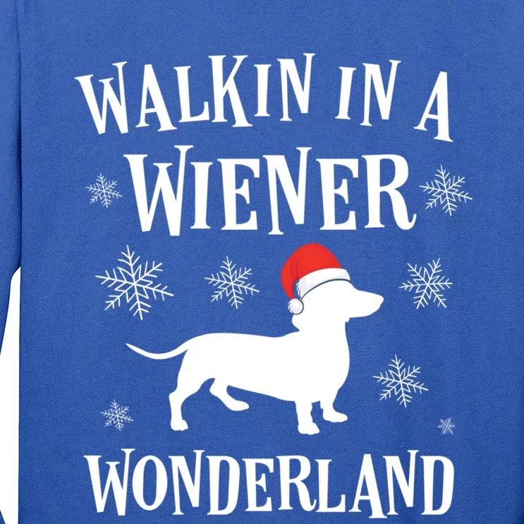 Dachshund Christmas Funny Doxie Wiener Wonderland Holiday Cool Gift Long Sleeve Shirt