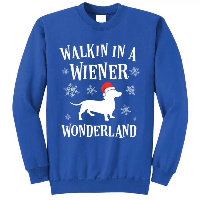 Dachshund Christmas Funny Doxie Wiener Wonderland Holiday Cool Gift Sweatshirt