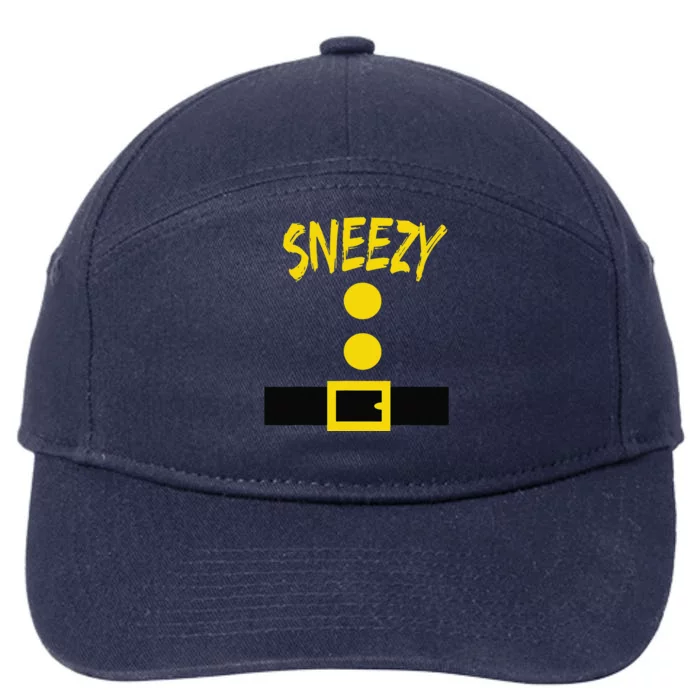 Dwarf Costume Funny Halloween Gift Idea Sneezy 7-Panel Snapback Hat