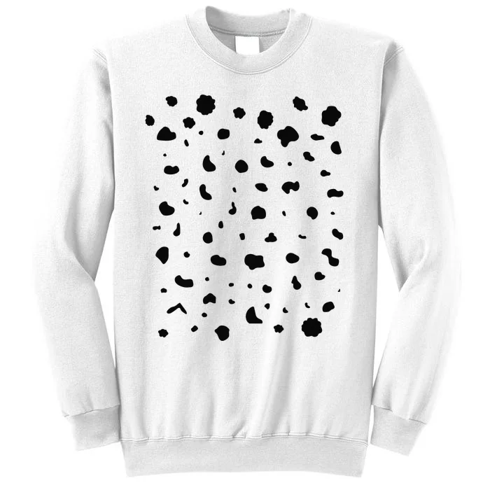 Dalmatian Costume Funny Halloween Party Dalmatian Dog Lovers Sweatshirt