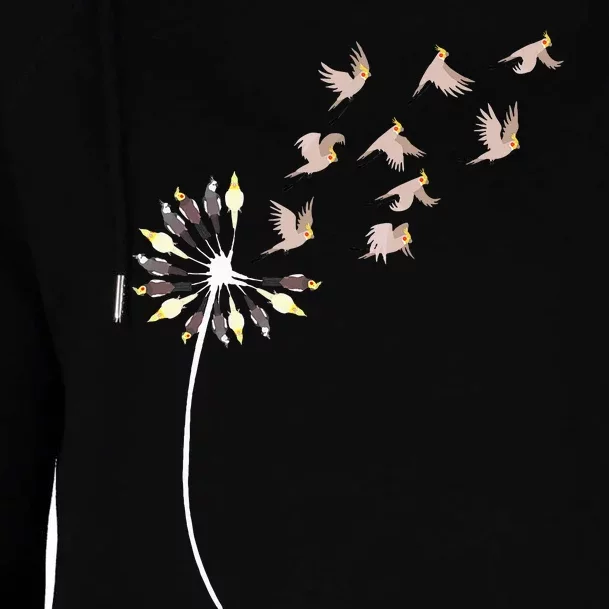 Dandelion Cockatiels For Cockatiel Lover Cockatiel Womens Funnel Neck Pullover Hood