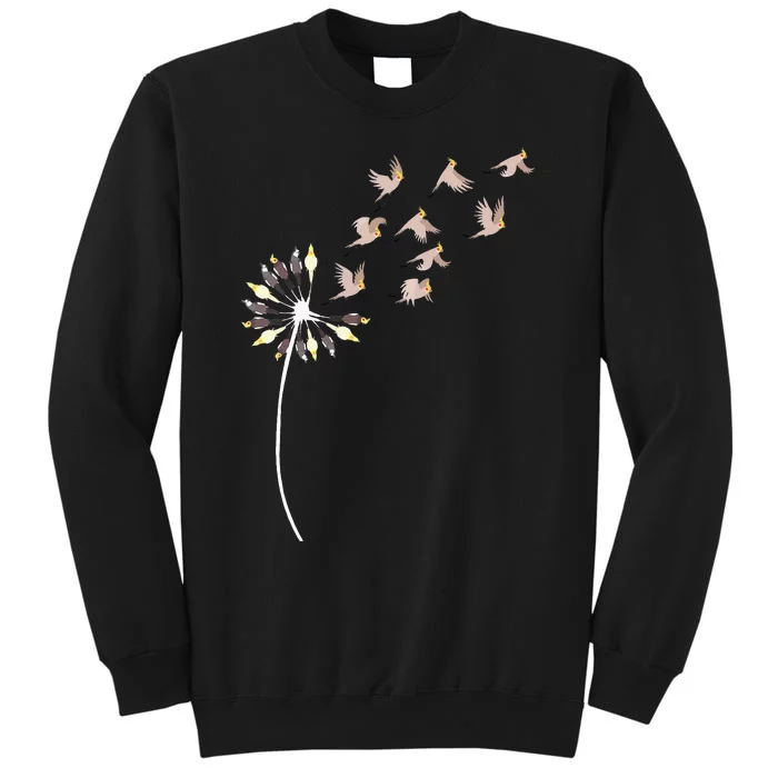 Dandelion Cockatiels For Cockatiel Lover Cockatiel Tall Sweatshirt