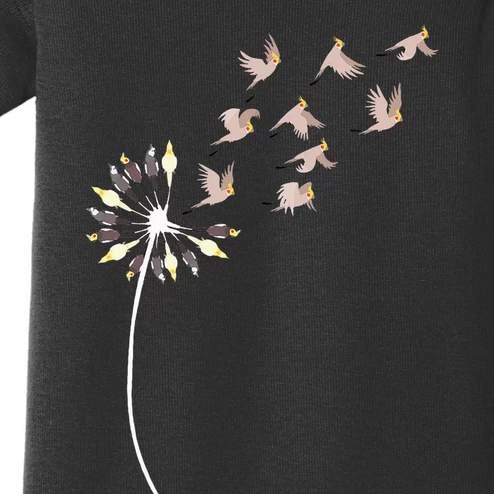 Dandelion Cockatiels For Cockatiel Lover Cockatiel Baby Bodysuit