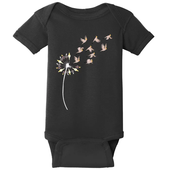 Dandelion Cockatiels For Cockatiel Lover Cockatiel Baby Bodysuit