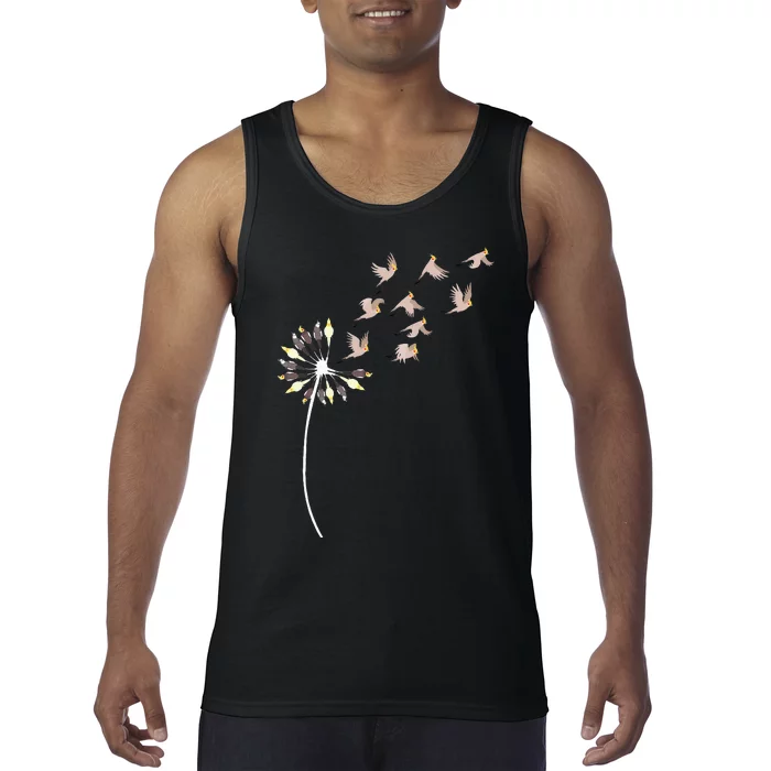 Dandelion Cockatiels For Cockatiel Lover Cockatiel Tank Top