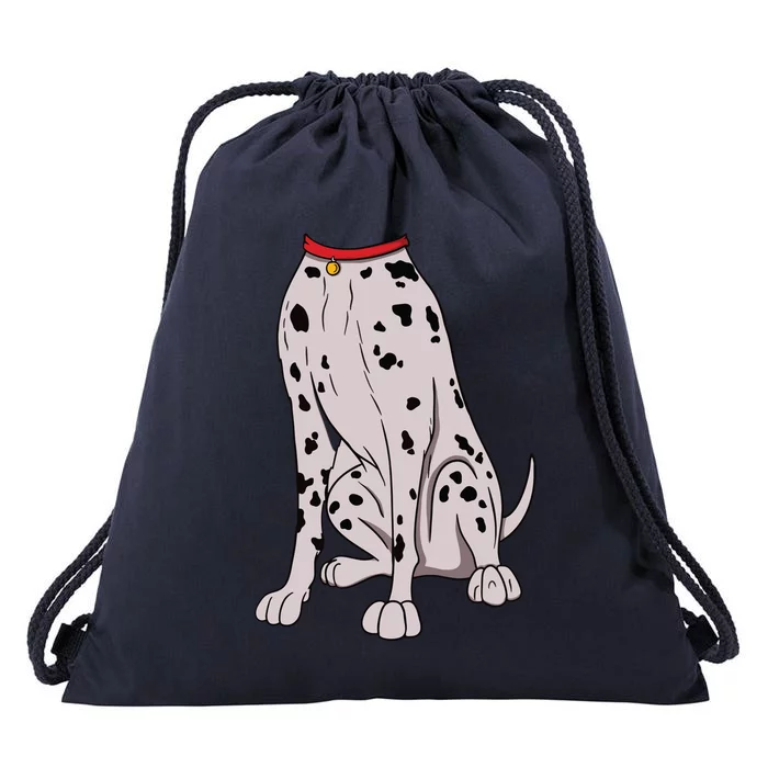 Dalmatian Costume For Halloween Dog Animal Cosplay Drawstring Bag