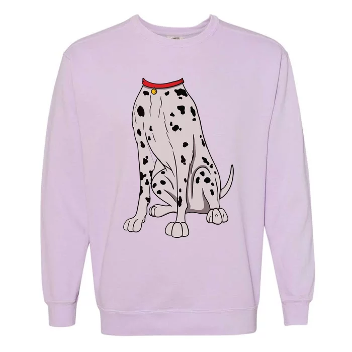 Dalmatian Costume For Halloween Dog Animal Cosplay Garment-Dyed Sweatshirt