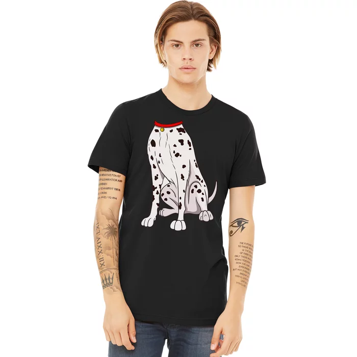 Dalmatian Costume For Halloween Dog Animal Cosplay Premium T-Shirt