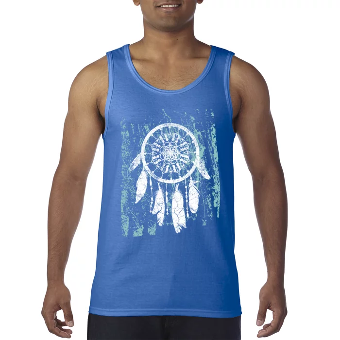 Dream Catcher Feathers Tribal Native American Boho Tapestry Gift Tank Top