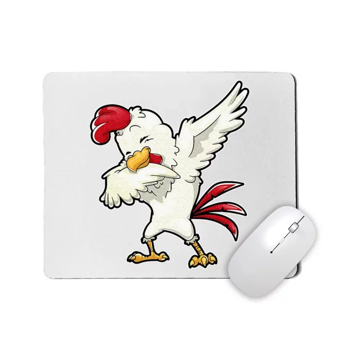 Dabbing Chicken Farmer Farm Dab Funny Farming Mousepad