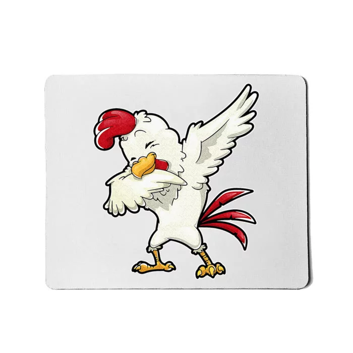 Dabbing Chicken Farmer Farm Dab Funny Farming Mousepad