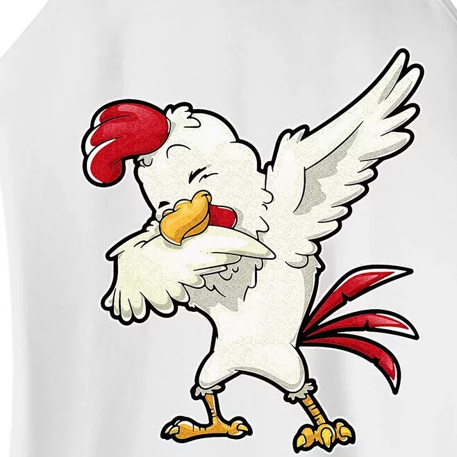 Dabbing Chicken Farmer Farm Dab Funny Farming Women’s Perfect Tri Rocker Tank