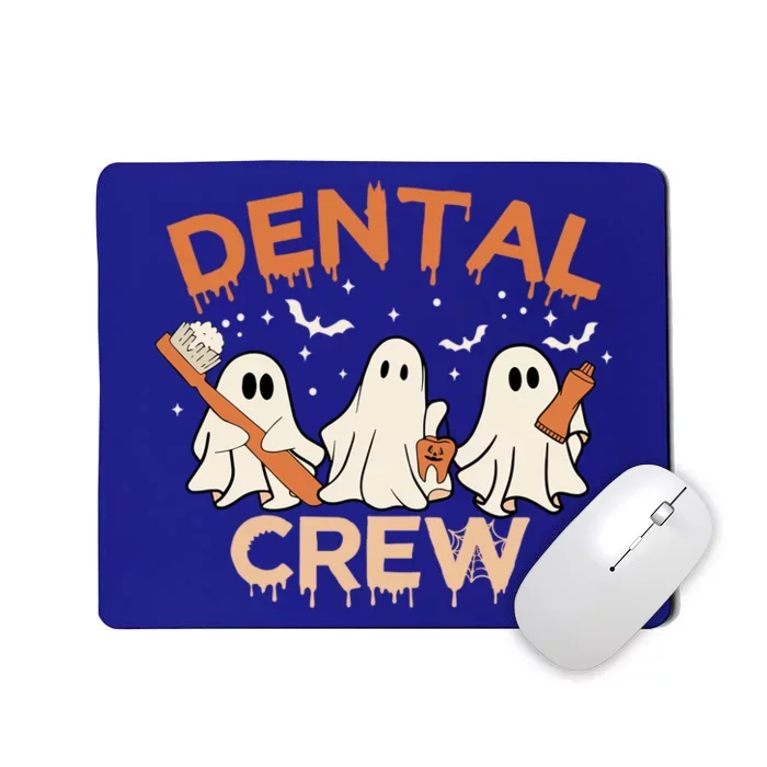 Dental Crew Funny Boo Teeth Dentist Hygiene Retro Halloween Great Gift Mousepad