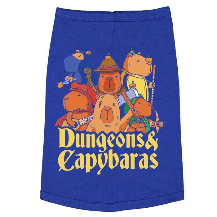 Dungeons & Capybaras Funny Capybara Lover Doggie Tank