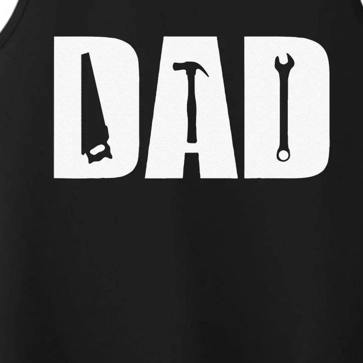 Dad Craftsman Father Tools Hammer Wrench Fathers Day Gift Performance Tank